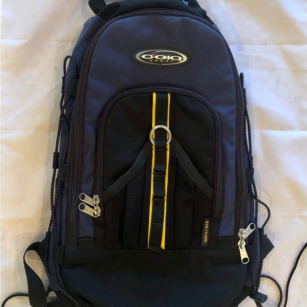OGIO Sport Solitude Backpack with Yellow Stripe Accent